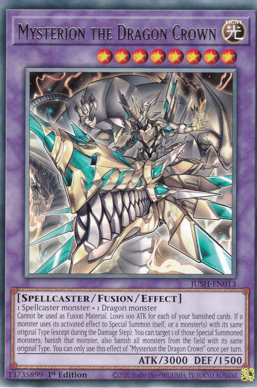 Mysterion the Dragon Crown - JUSH-EN013 - Rare - Englisch - 1. Auflage - Justice Hunters