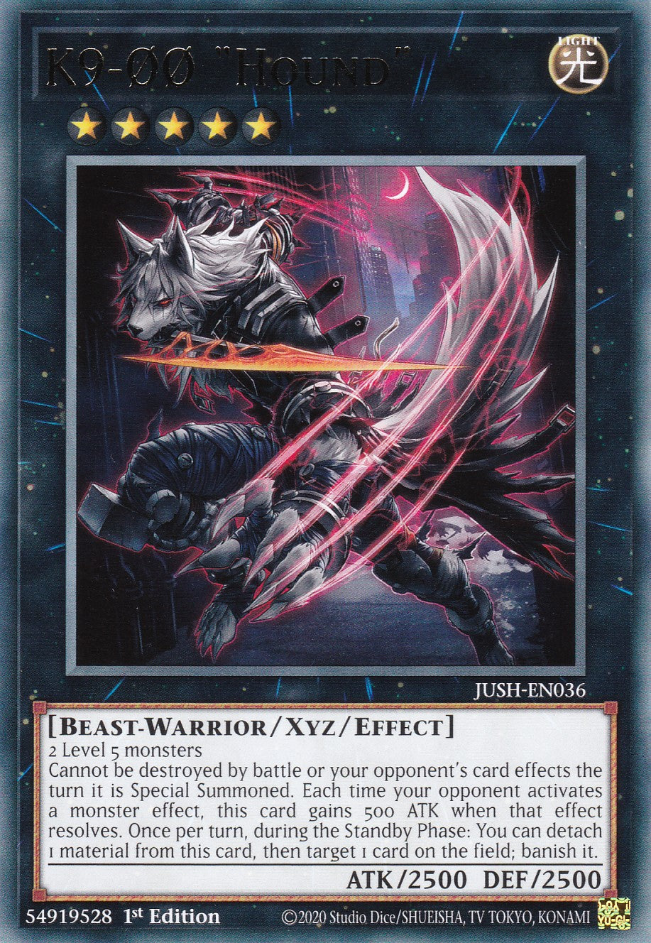 K9-ØØ "Hound" - JUSH-EN036 - Rare - Englisch - 1. Auflage - Justice Hunters