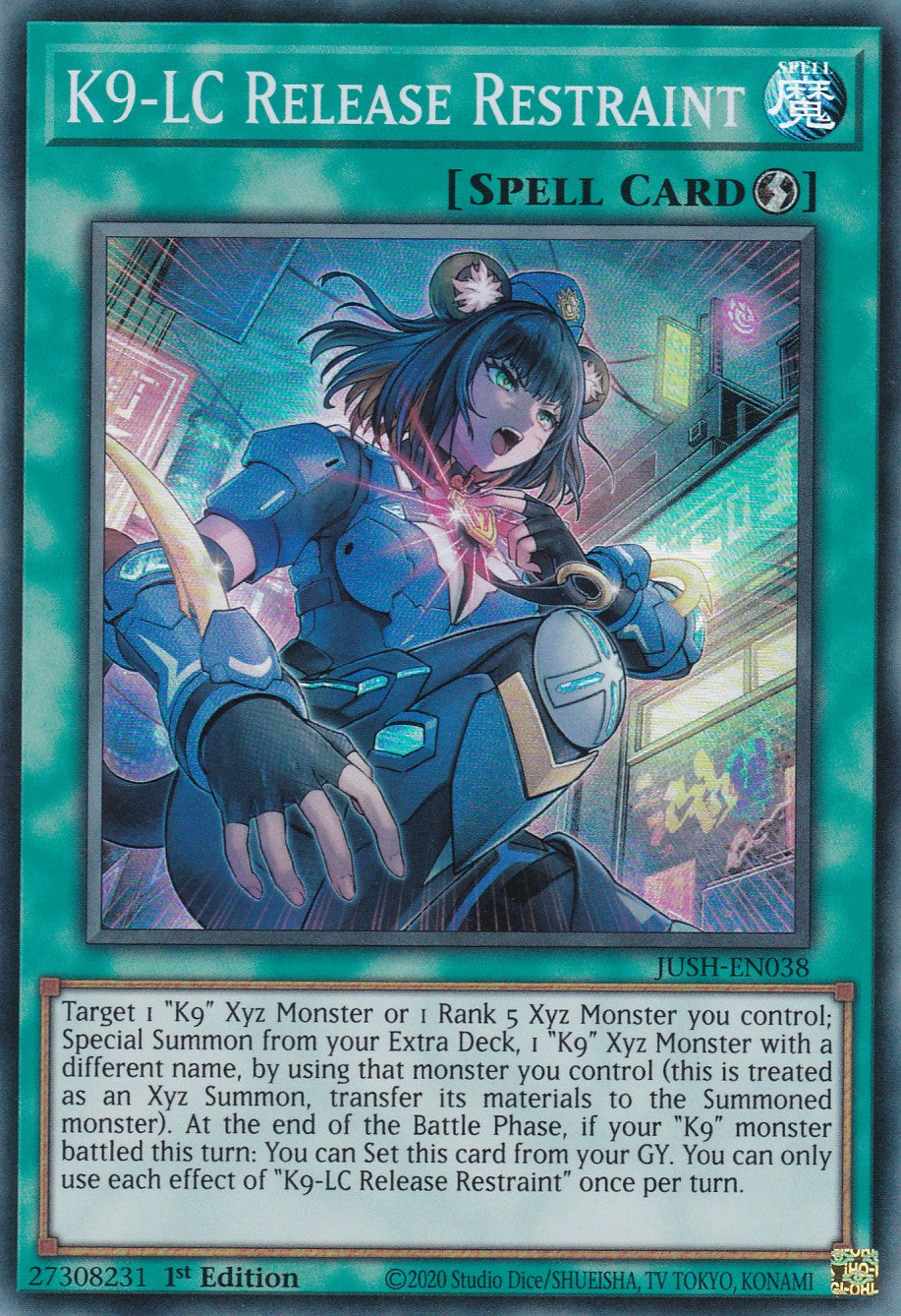 K9-LC Release Restraint - JUSH-EN038 - Super Rare - Englisch - 1. Auflage - Justice Hunters