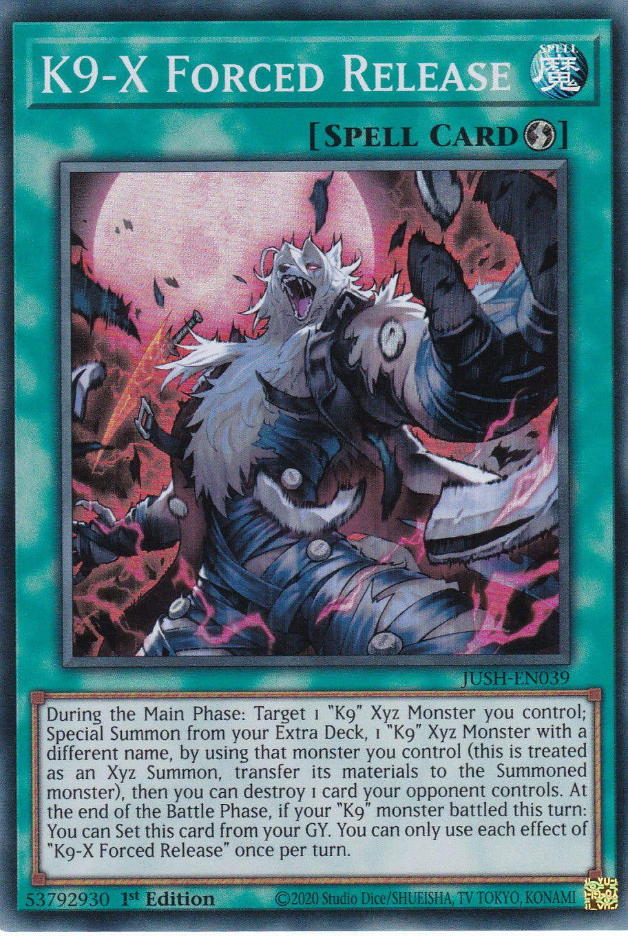 K9-X Forced Release - JUSH-EN039 - Super Rare - Englisch - 1. Auflage - Justice Hunters