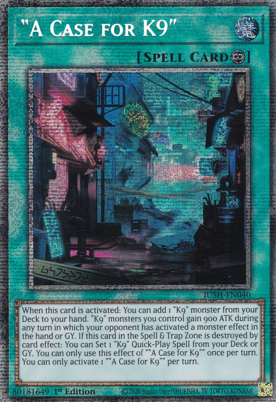 A Case for K9 - JUSH-EN040 - Starlight Rare - Englisch - 1. Auflage - Justice Hunters