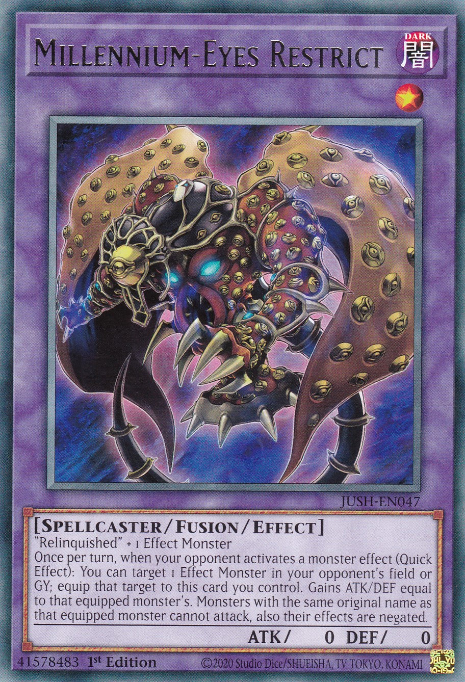 Millennium-Eyes Restrict - JUSH-EN047 - Rare - Englisch - 1. Auflage - Justice Hunters