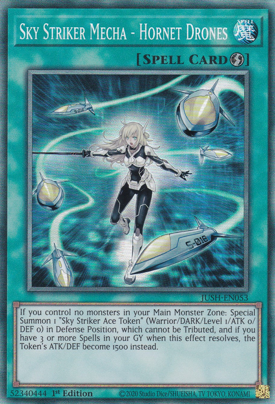 Sky Striker Mecha - Hornet Drones - JUSH-EN053 - Collector Rare - Englisch - 1. Auflage - Justice Hunters