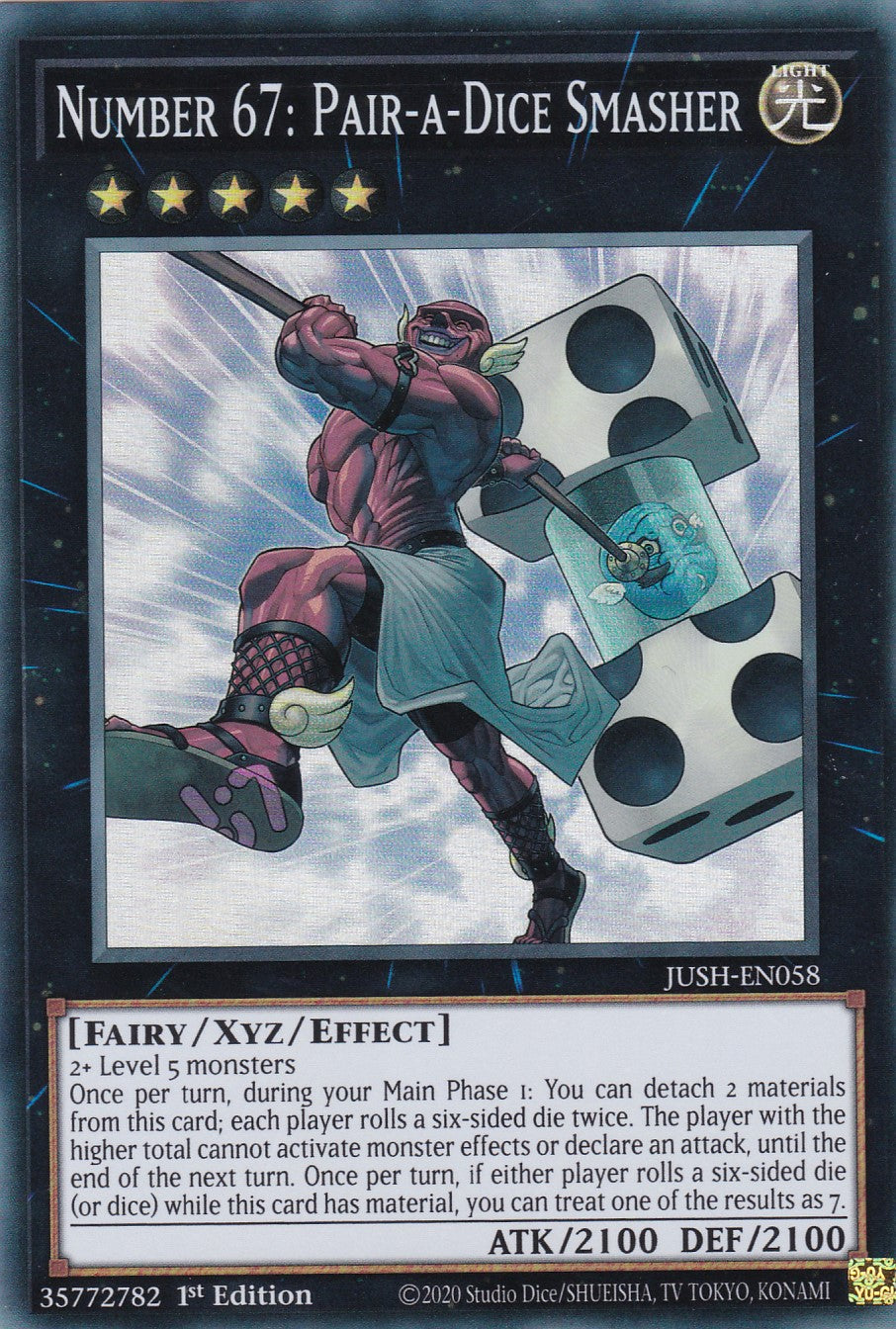 Number 67: Pair-a-Dice Smasher - JUSH-EN058 - Super Rare - Englisch - 1. Auflage - Justice Hunters