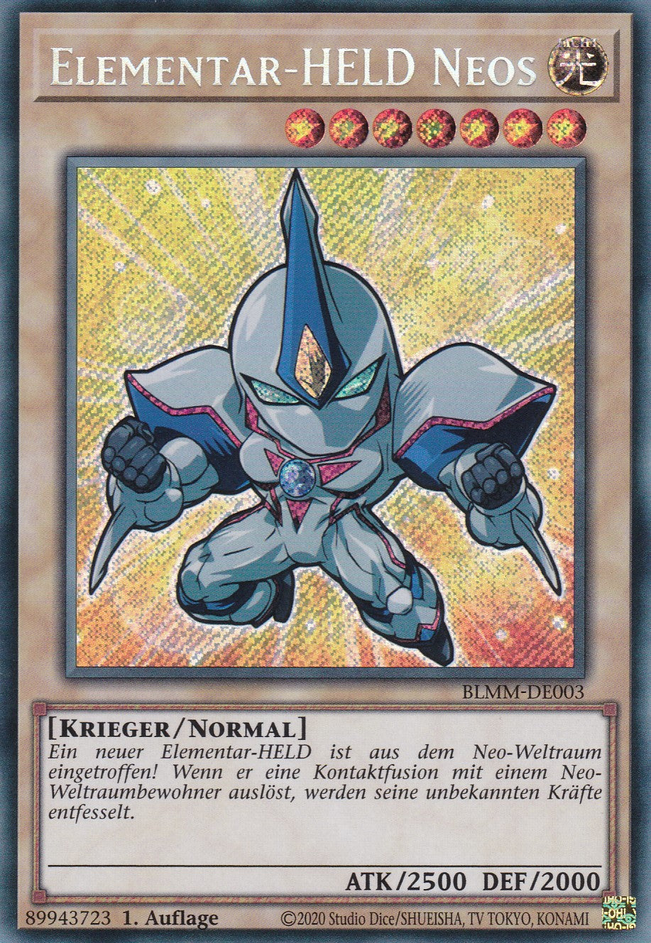 Elementar-HELD Neos - BLMM-DE003 - Secret Rare - 1. Auflage - Deutsch - Battles of Legend: Monster Mayhem