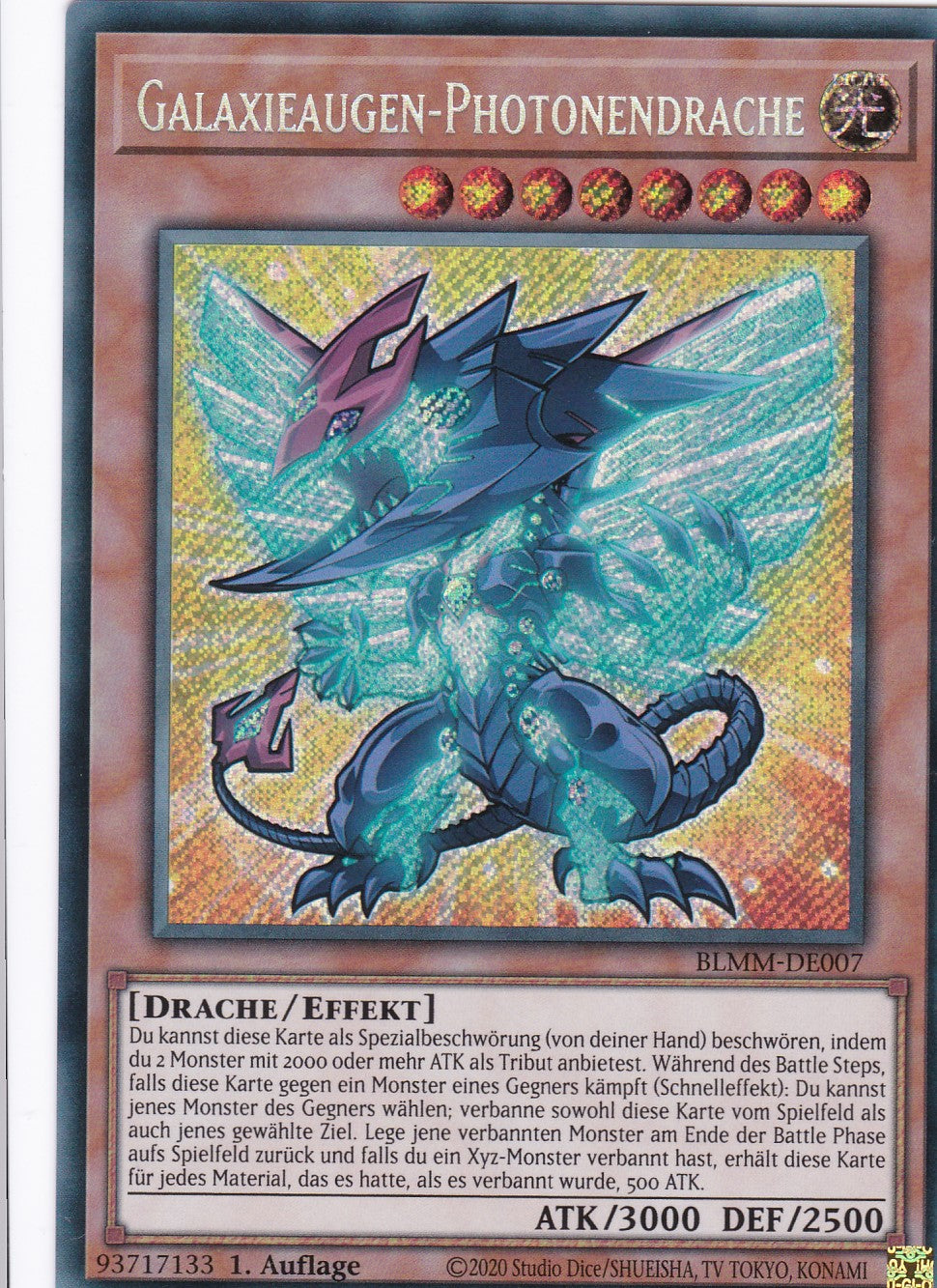 Galaxieaugen-Photonendrache - BLMM-DE007 - Secret Rare - 1. Auflage - Deutsch - Battles of Legend: Monster Mayhem