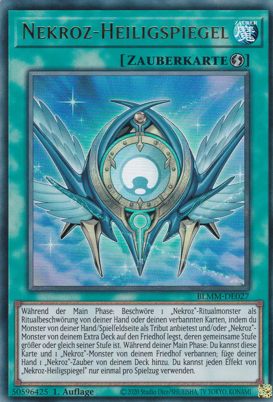 Nekroz Heiligspiegel - BLMM-DE027 - Ultra Rare - 1. Auflage - Deutsch - Battles of Legend: Monster Mayhem
