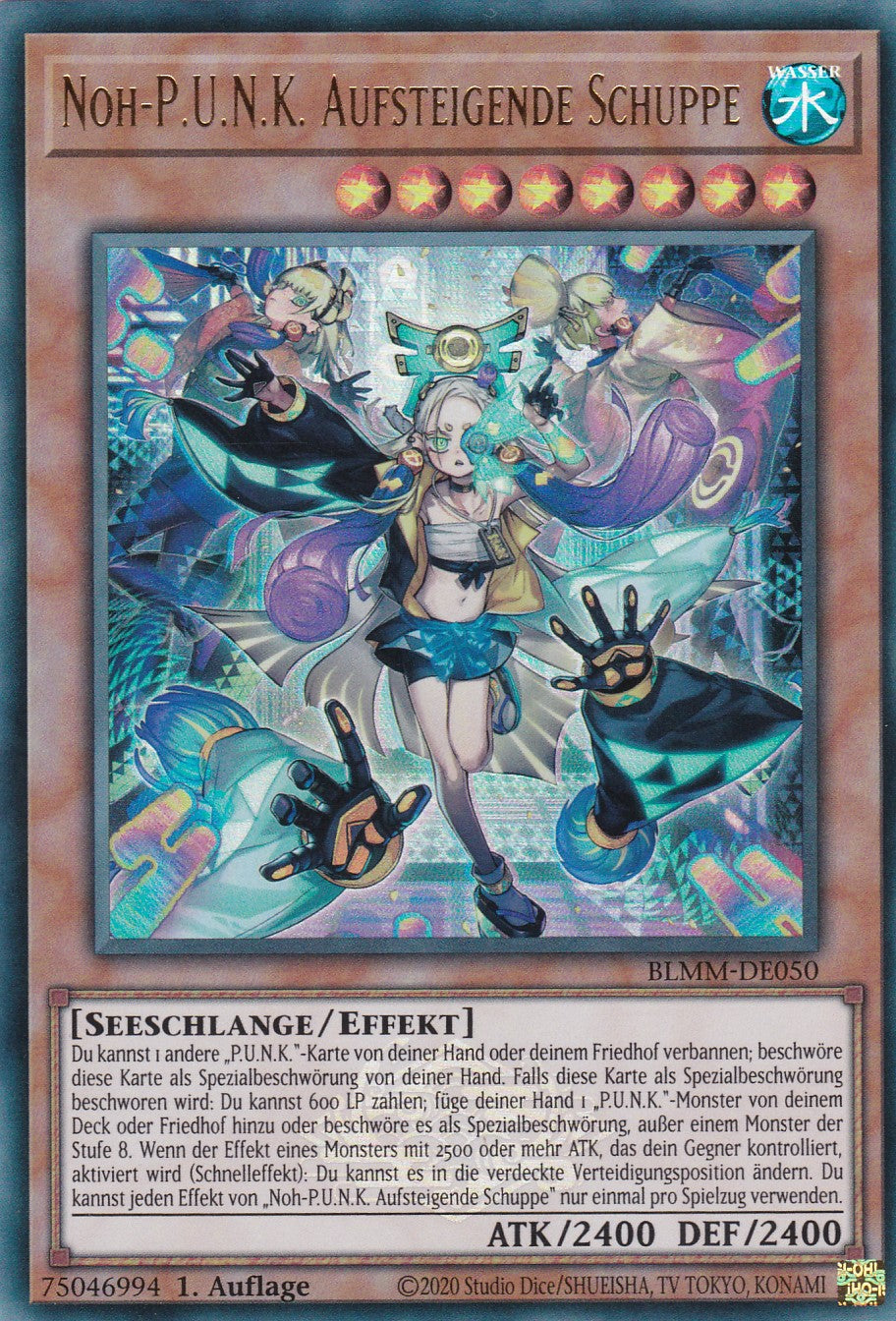 Noh P. U. N. K. Aufsteigende Schuppe - BLMM-DE050 - Ultra Rare - 1. Auflage - Deutsch - Battles of Legend: Monster Mayhem