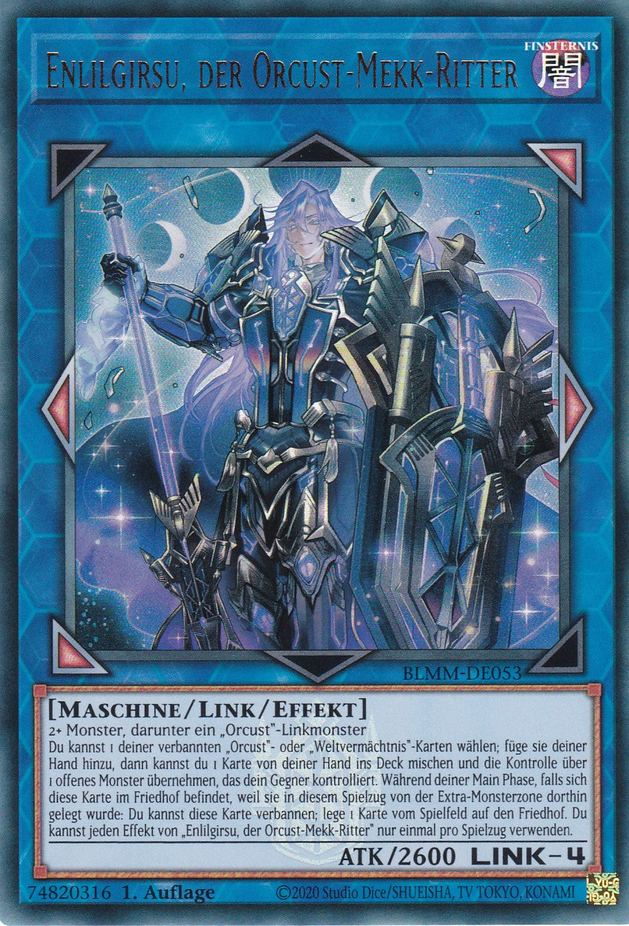 Enlilgirsu der Orcust Mekk Ritter - BLMM-DE053 - Ultra Rare - 1. Auflage - Deutsch - Battles of Legend: Monster Mayhem