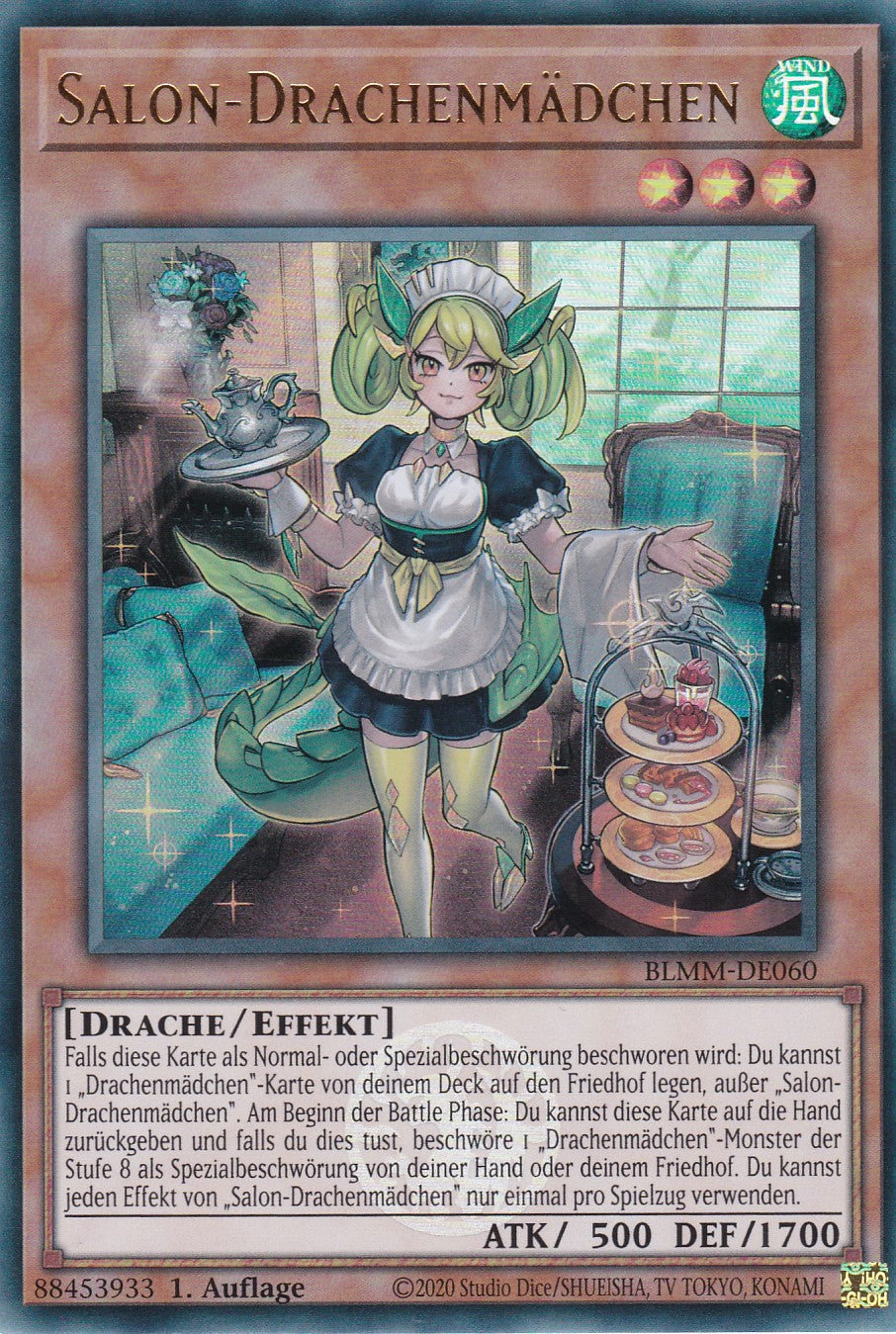 Salon-Drachenmädchen - BLMM-DE060 - Ultra Rare - 1. Auflage - Deutsch - Battles of Legend: Monster Mayhem