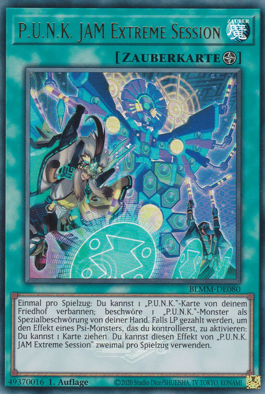 P.U.N.K. JAM Extreme Session - BLMM-DE080 - Ultra Rare - 1. Auflage - Deutsch - Battles of Legend: Monster Mayhem