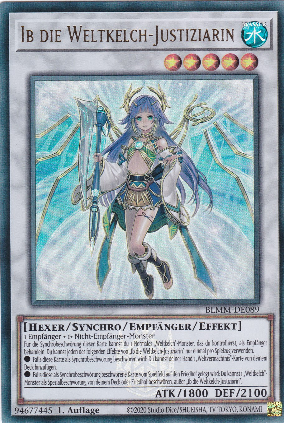 Ib die Weltkelch-Justiziarin - BLMM-DE089 - Ultra Rare - 1. Auflage - Deutsch - Battles of Legend: Monster Mayhem