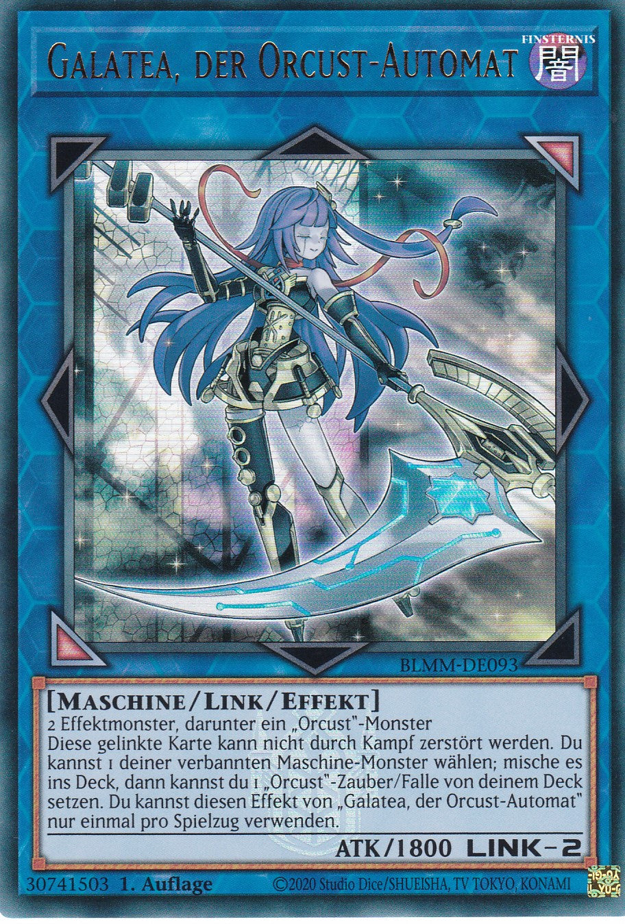 Galatea, der Orcust-Automat - BLMM-DE093 - Ultra Rare - 1. Auflage - Deutsch - Battles of Legend: Monster Mayhem