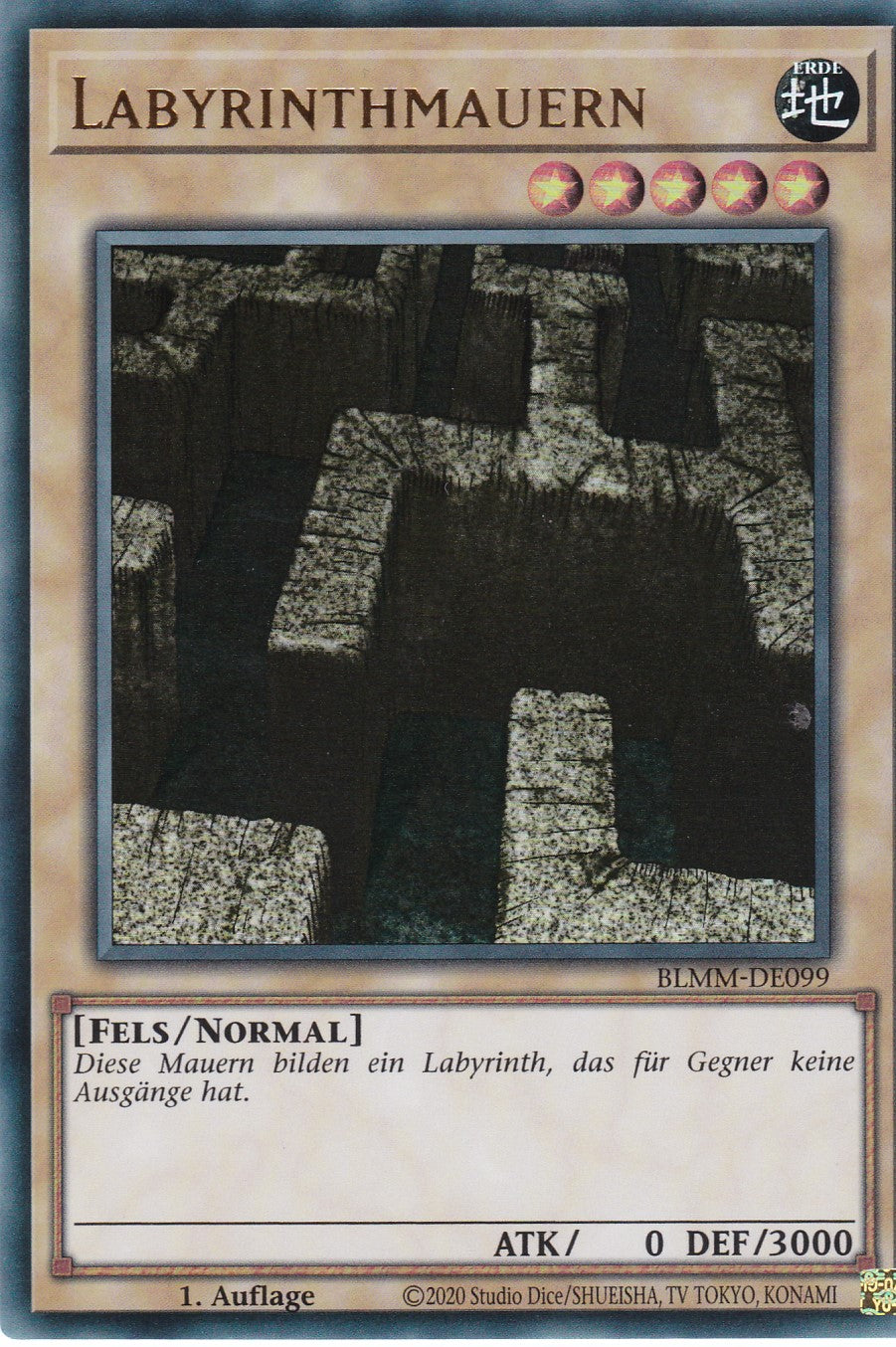 Labyrinthmauern - BLMM-DE099 - Ultra Rare - 1. Auflage - Deutsch - Battles of Legend: Monster Mayhem