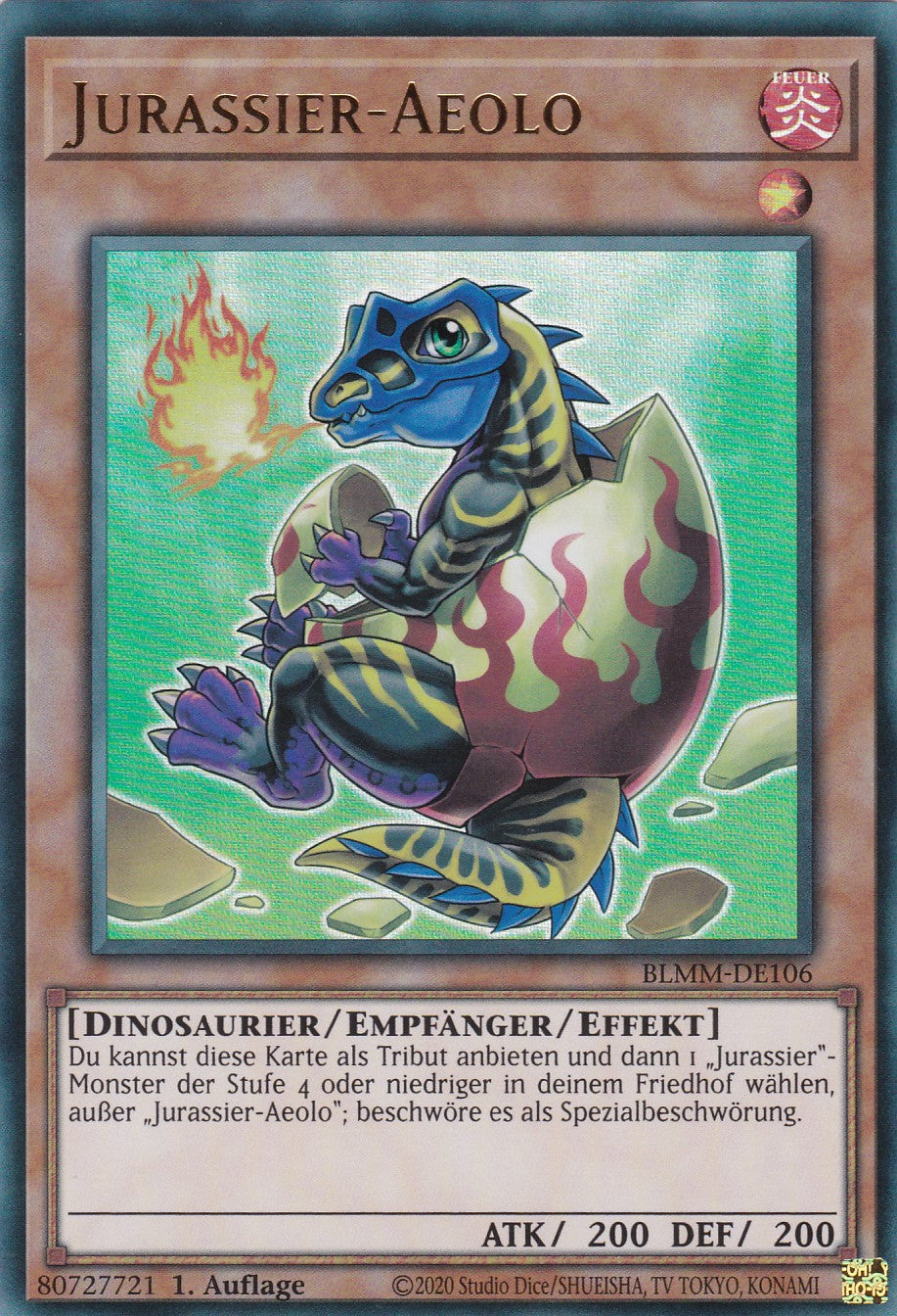 Jurassier-Aeolo - BLMM-DE106 - Ultra Rare - 1. Auflage - Deutsch - Battles of Legend: Monster Mayhem
