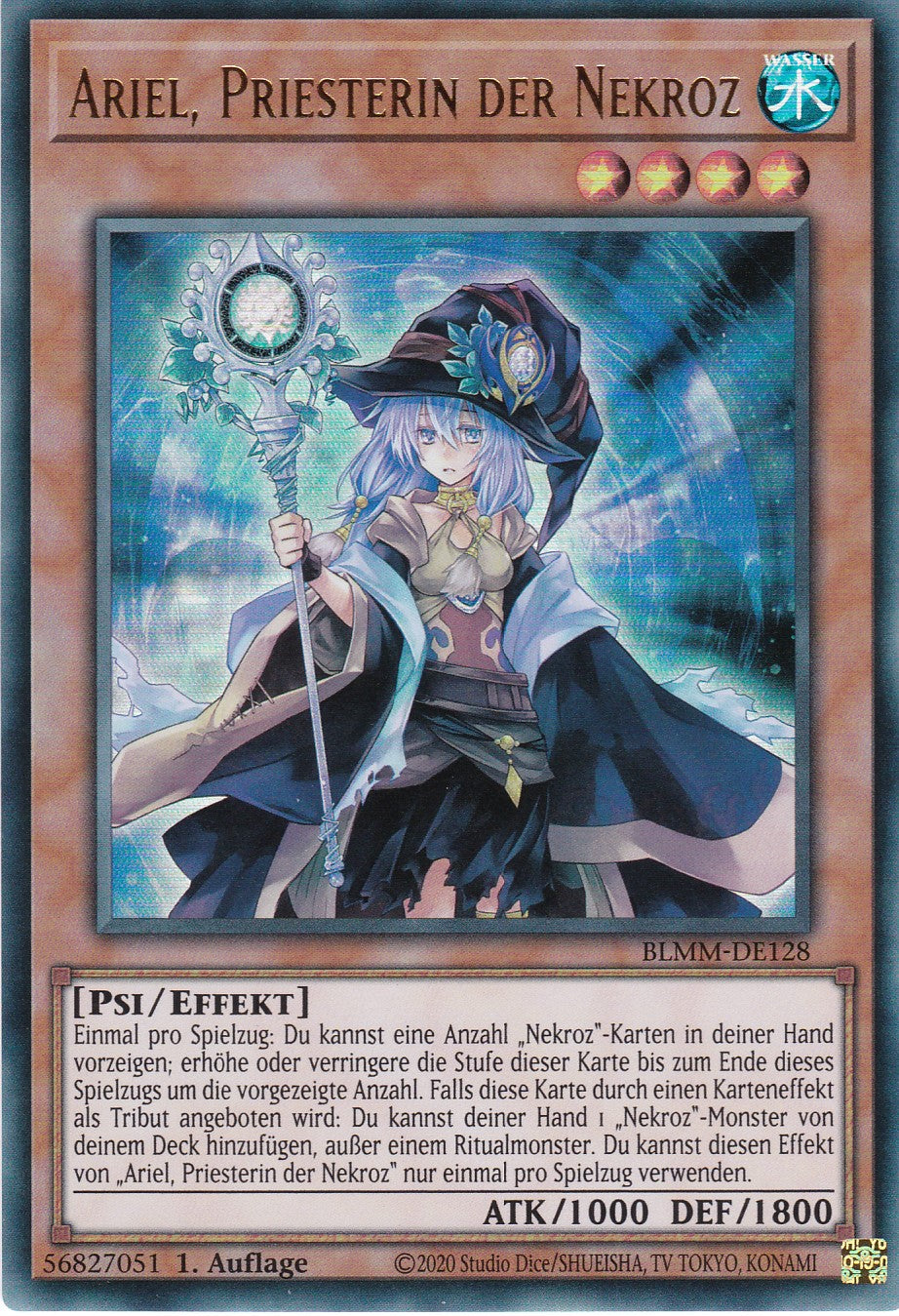 Ariel, Priesterin der Nekroz - BLMM-DE128 - Ultra Rare - 1. Auflage - Deutsch - Battles of Legend: Monster Mayhem