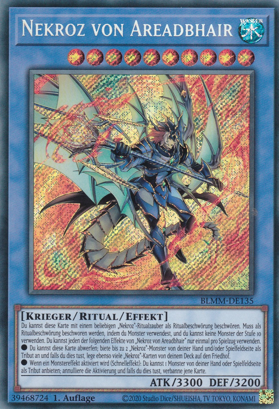 Nekroz von Areadbhair - BLMM-DE135 - Secret Rare - 1. Auflage - Deutsch - Battles of Legend: Monster Mayhem