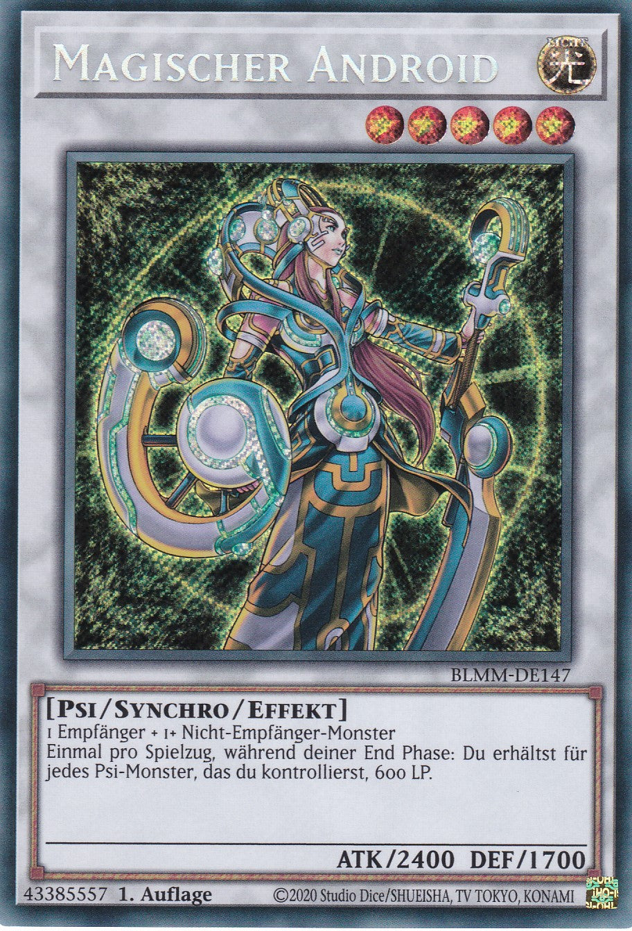 Magischer Android - BLMM-DE147 - Secret Rare - 1. Auflage - Deutsch - Battles of Legend: Monster Mayhem