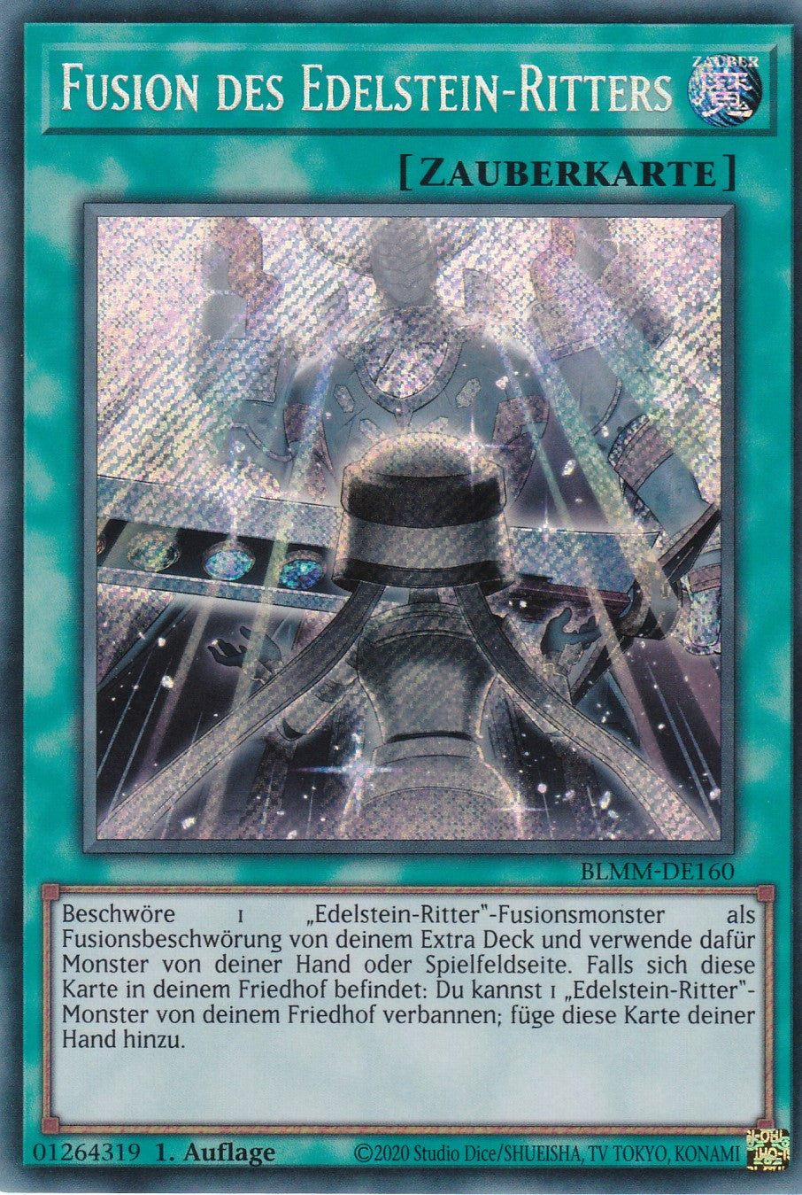 Fusion des Edelstein-Ritters - BLMM-DE160 - Secret Rare - 1. Auflage - Deutsch - Battles of Legend: Monster Mayhem