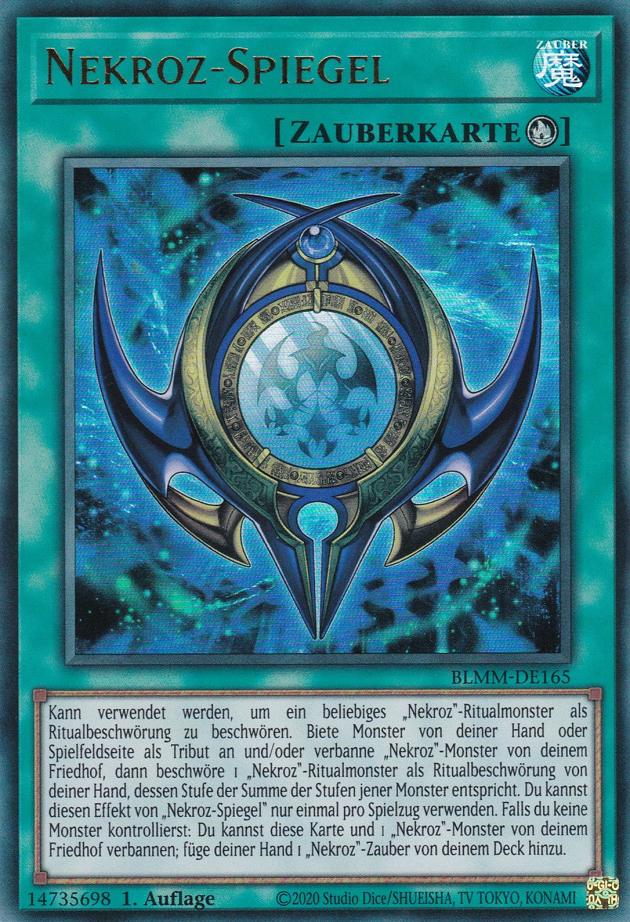Nekroz-Spiegel - BLMM-DE165 - Ultra Rare - 1. Auflage - Deutsch - Battles of Legend: Monster Mayhem