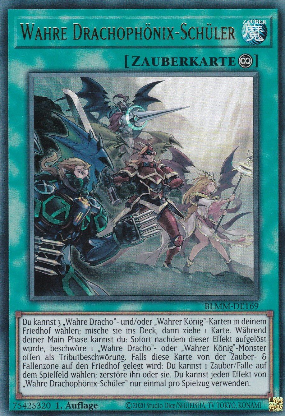 Wahre Drachophönix-Schüler - BLMM-DE169 - Ultra Rare - 1. Auflage - Deutsch - Battles of Legend: Monster Mayhem