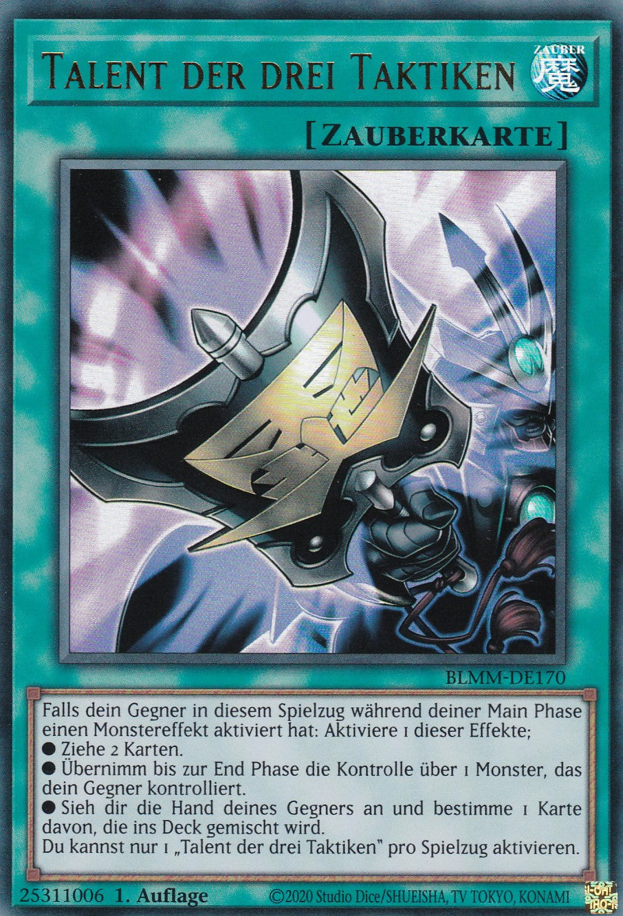 Talent der drei Taktiken - BLMM-DE170 - Ultra Rare - 1. Auflage - Deutsch - Battles of Legend: Monster Mayhem