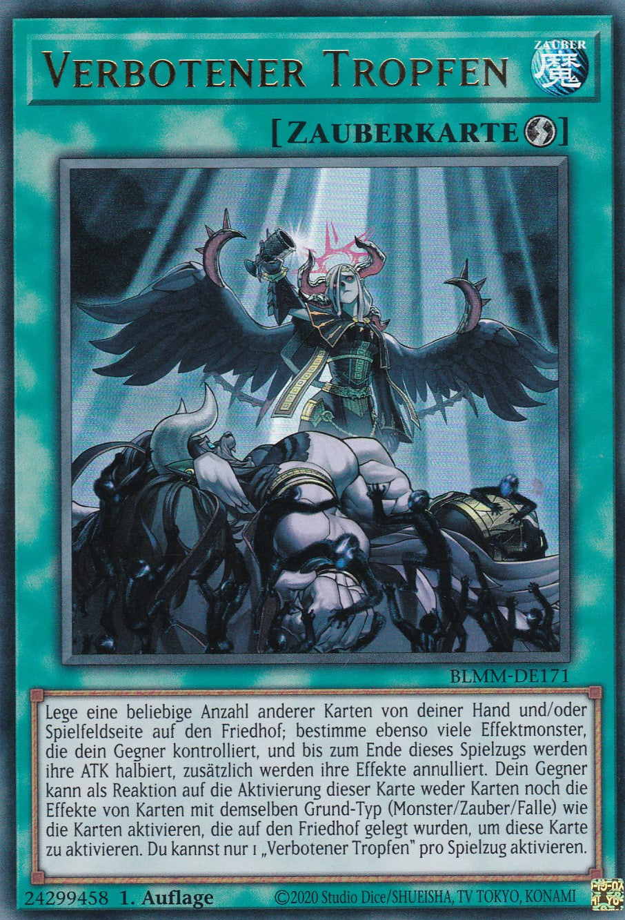 Verbotener Tropfen - BLMM-DE171 - Ultra Rare - 1. Auflage - Deutsch - Battles of Legend: Monster Mayhem