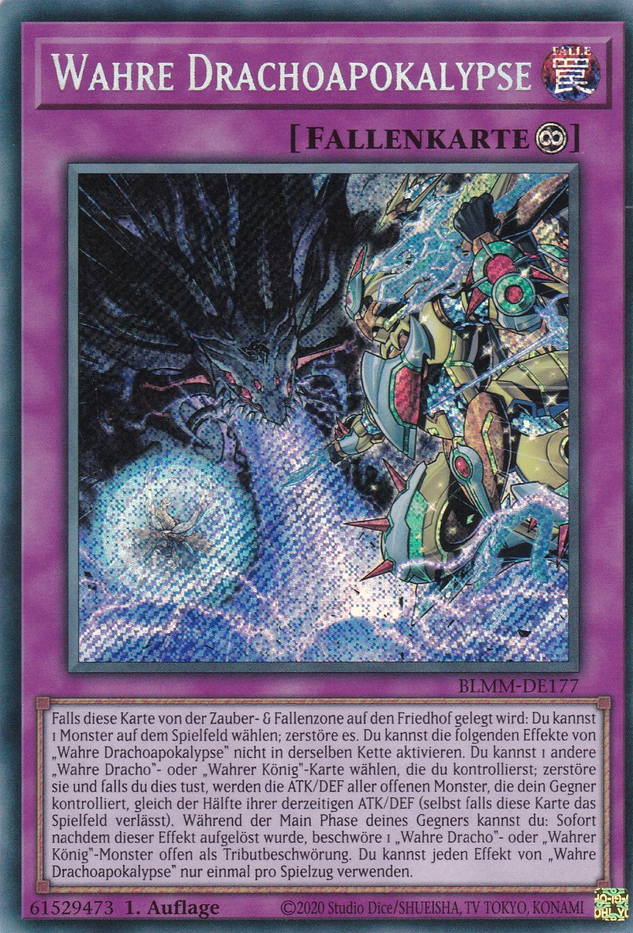 Wahre Drachoapokalypse - BLMM-DE177 - Secret Rare - 1. Auflage - Deutsch - Battles of Legend: Monster Mayhem