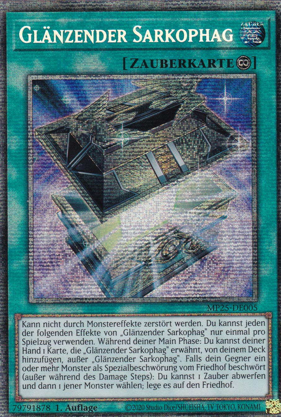 Glänzender Sarkophag – MP25-DE005 – Starlight Rare – 1. Auflage – Deutsch – 2025 Mega-Pack Tin