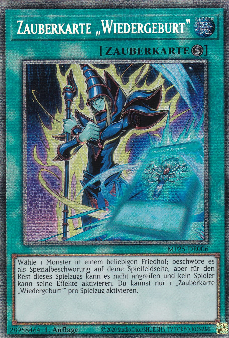 Zauberkrate "Wiedergeburt" – MP25-DE006 – Starlight Rare – 1. Auflage – Deutsch – 2025 Mega-Pack Tin