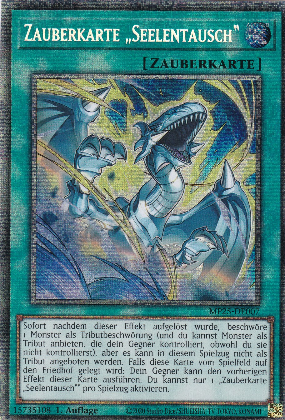 Zauberkarte "Seelentausch" – MP25-DE007 – Starlight Rare – 1. Auflage – Deutsch – 2025 Mega-Pack Tin