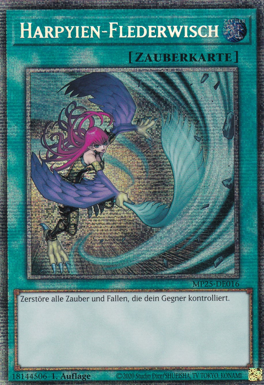 Harpyien-Flederwisch – MP25-DE016 – Starlight Rare – 1. Auflage – Deutsch – 2025 Mega-Pack Tin