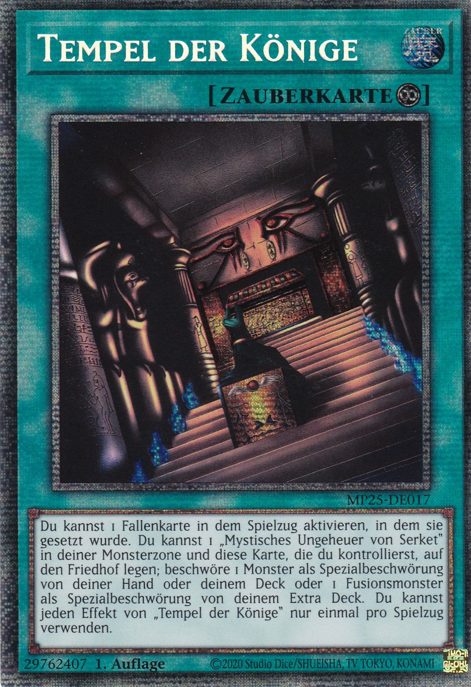Tempel der Könige – MP25-DE017 – Starlight Rare – 1. Auflage – Deutsch – 2025 Mega-Pack Tin