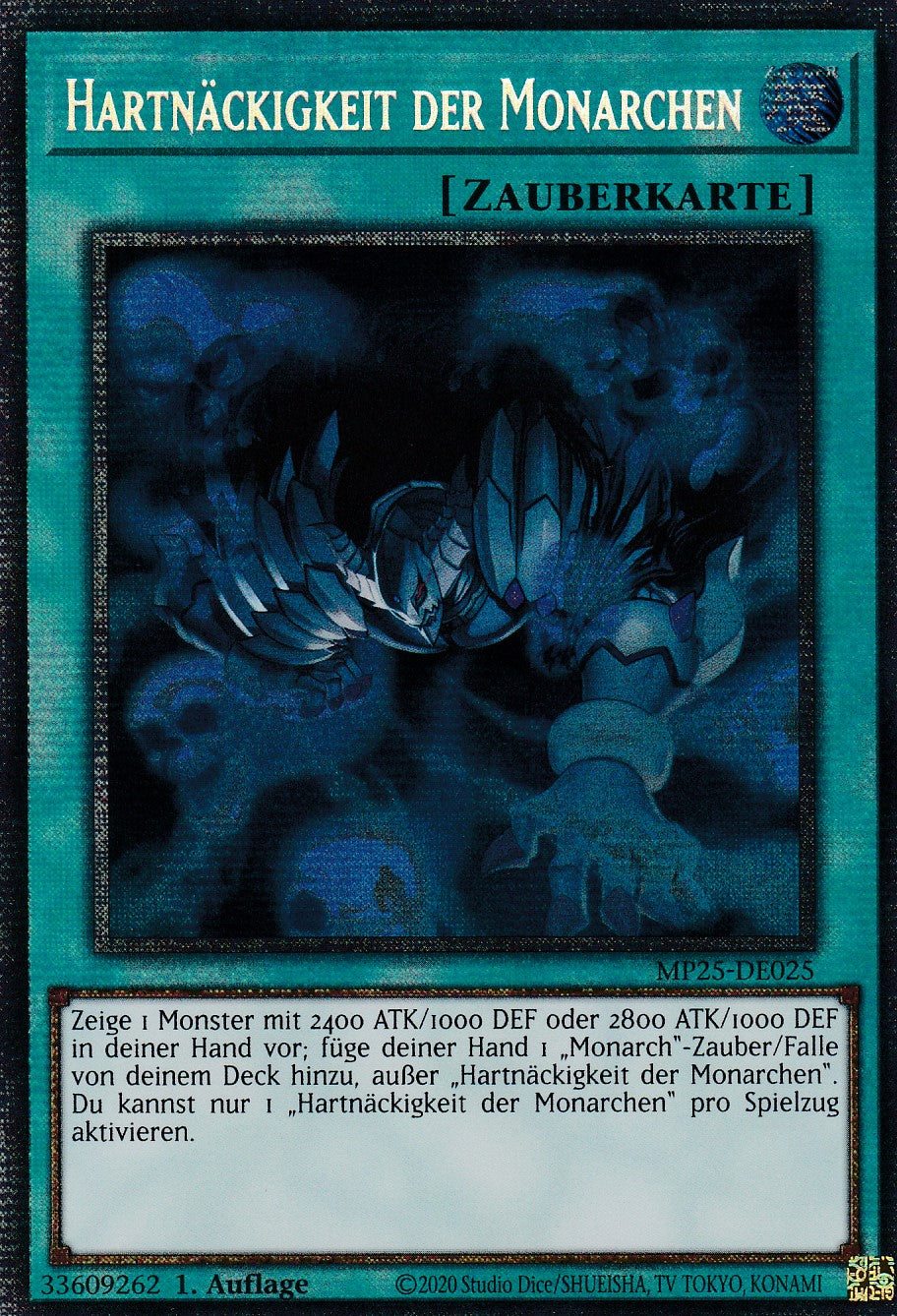 Hartnäckigkeit der Monarchen – MP25-DE025 – Starlight Rare – 1. Auflage – Deutsch – 2025 Mega-Pack Tin