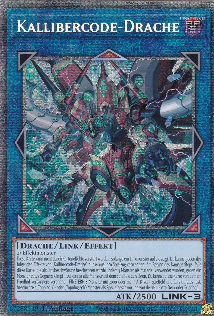 Kallibercode Drache – MP25-DE040 – Starlight Rare – 1. Auflage – Deutsch – 2025 Mega-Pack Tin
