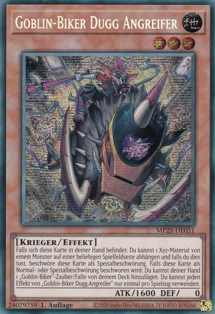 Goblin-Biker Dugg Angreifer – MP25-DE051 – Secret Rare – 1. Auflage – Deutsch – 2025 Mega-Pack Tin