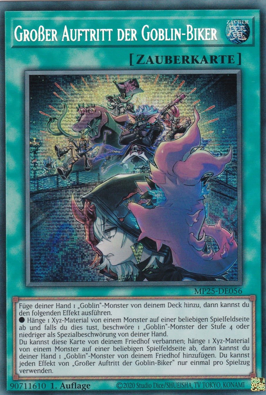 Großer Auftritt der Goblin Biker – MP25-DE056 – Secret Rare – 1. Auflage – Deutsch – 2025 Mega-Pack Tin