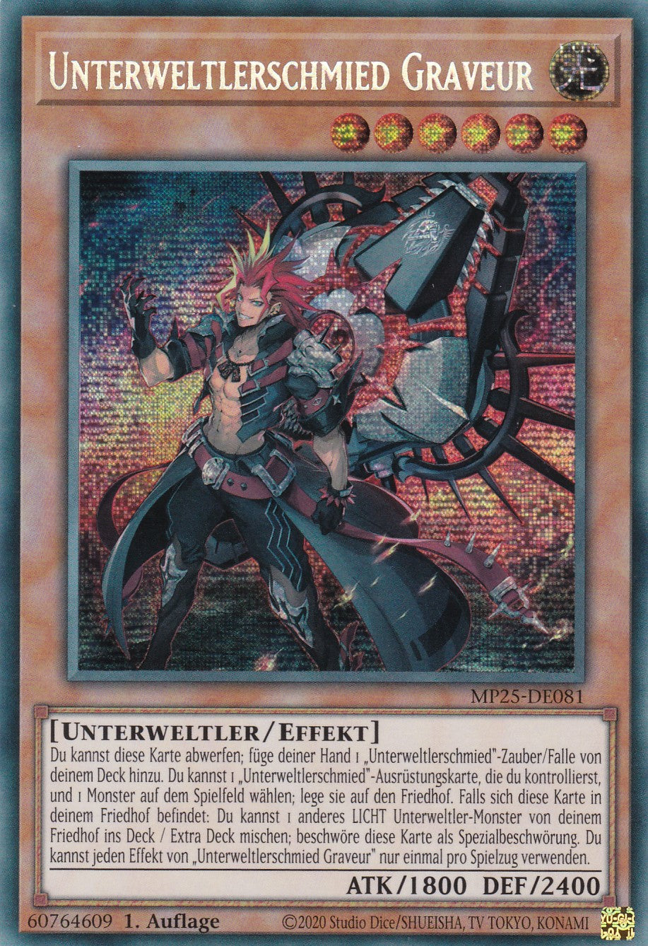 Unterweltlerschmied Graveur – MP25-DE081 – Secret Rare – 1. Auflage – Deutsch – 2025 Mega-Pack Tin