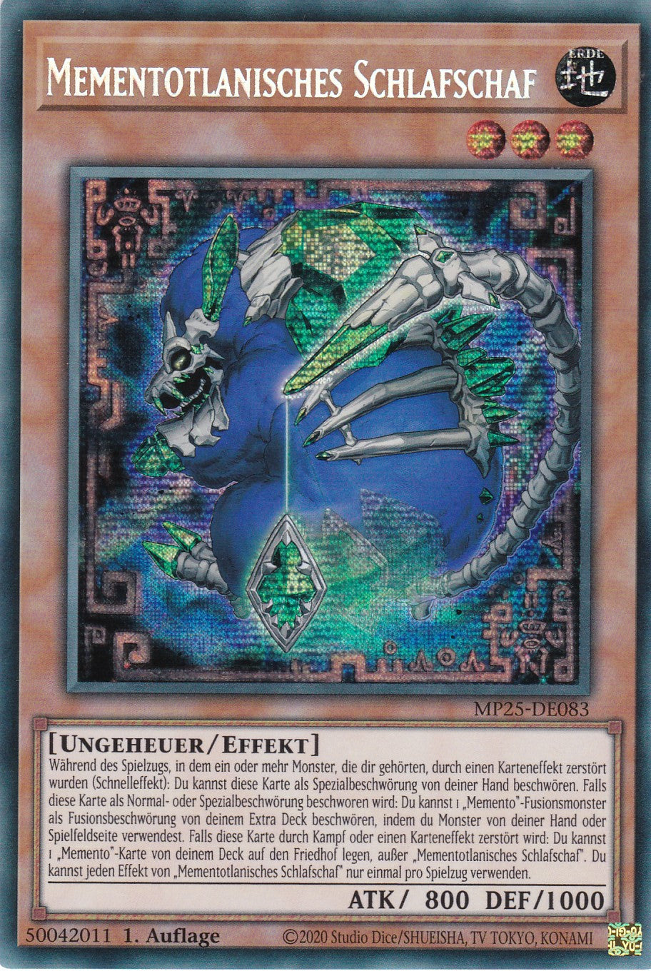 Mementotlanisches Schlafschaf – MP25-DE083 – Secret Rare – 1. Auflage – Deutsch – 2025 Mega-Pack Tin