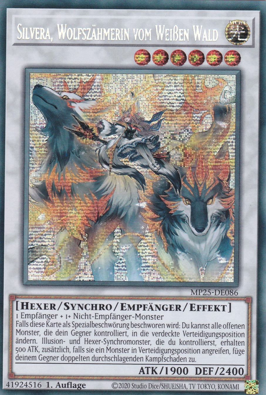 Silvera Wolfszähmerin vom Weißen Wald – MP25-DE086 – Secret Rare – 1. Auflage – Deutsch – 2025 Mega-Pack Tin