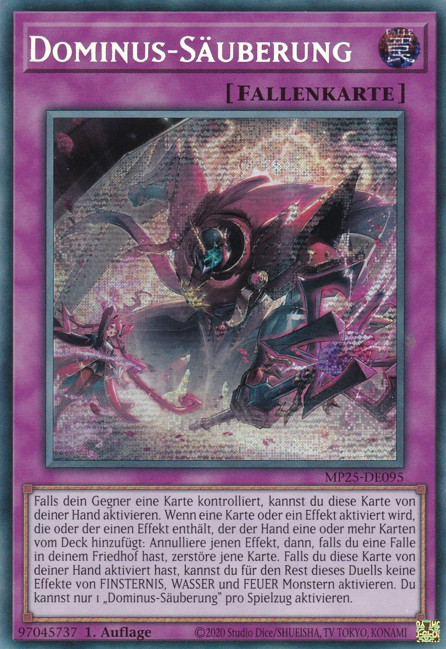 Dominus Säuberung – MP25-DE095 – Secret Rare – 1. Auflage – Deutsch – 2025 Mega-Pack Tin