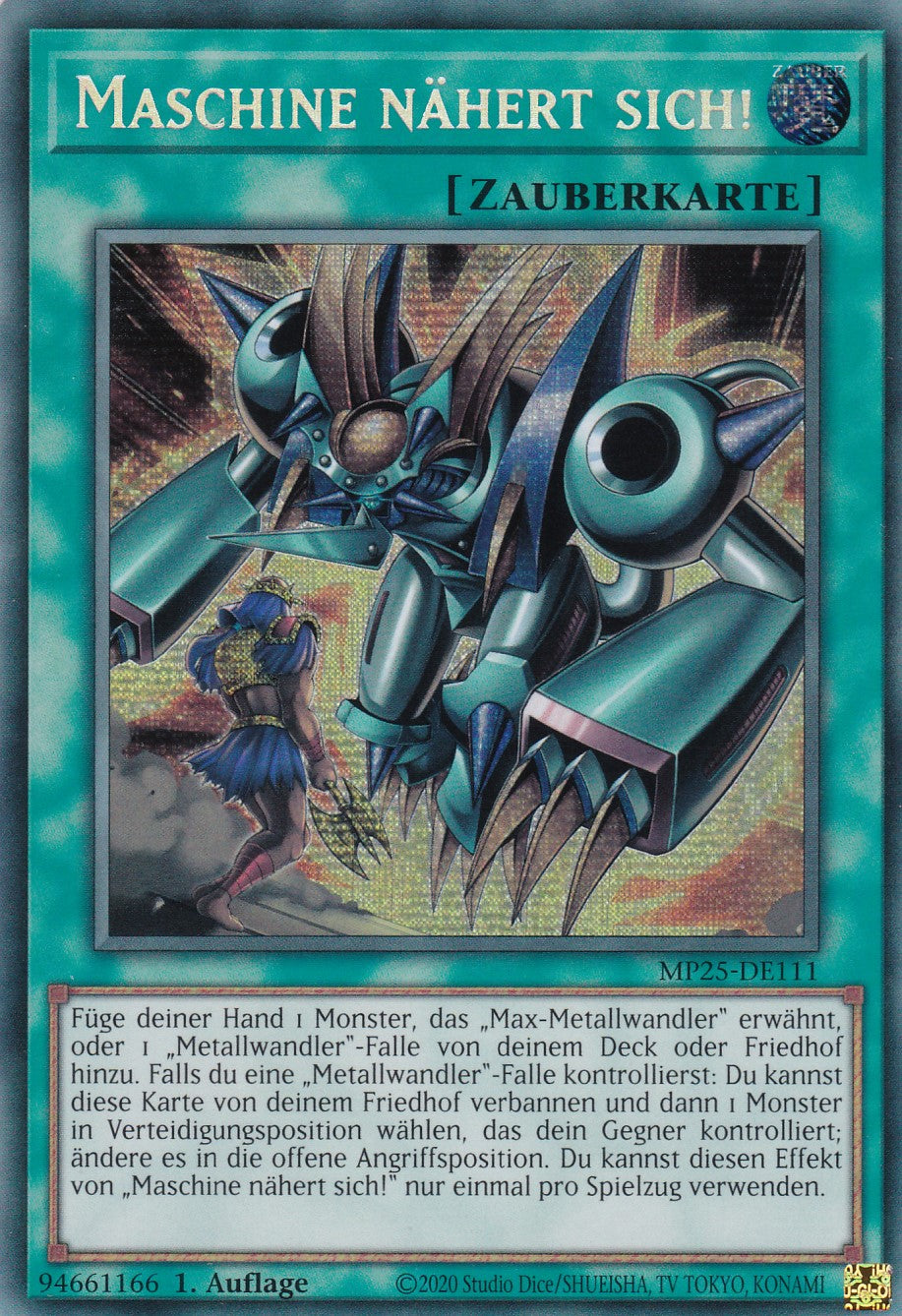 Maschine nähert sich! – MP25-DE111 – Secret Rare – 1. Auflage – Deutsch – 2025 Mega-Pack Tin