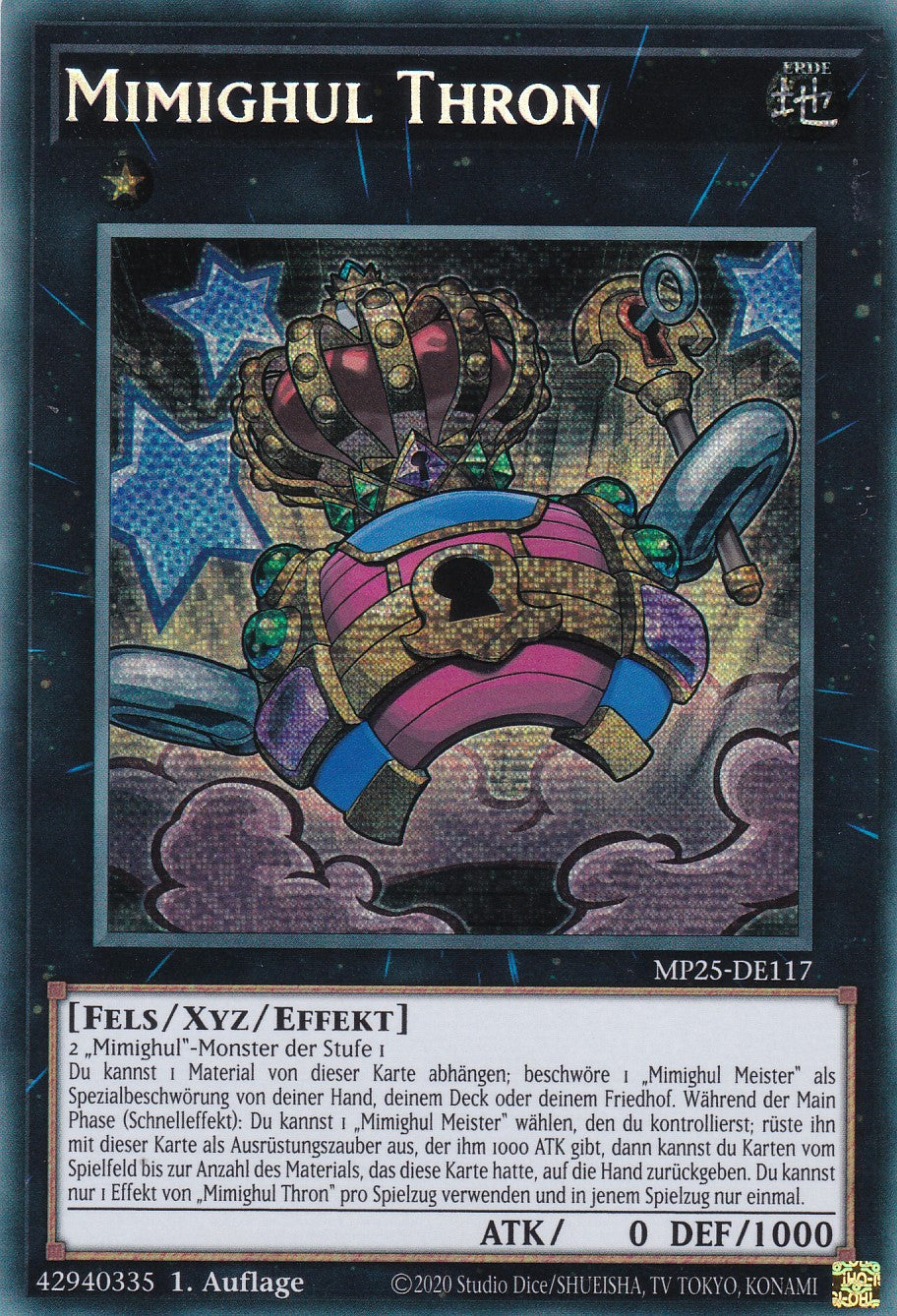 Mimighul Thron – MP25-DE117 – Secret Rare – 1. Auflage – Deutsch – 2025 Mega-Pack Tin