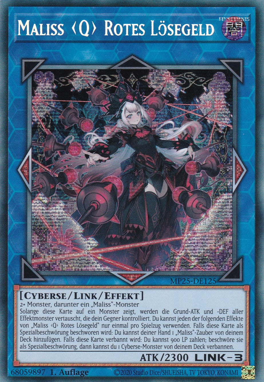 Maliss Q Rotes Lösegeld – MP25-DE125 – Secret Rare – 1. Auflage – Deutsch – 2025 Mega-Pack Tin