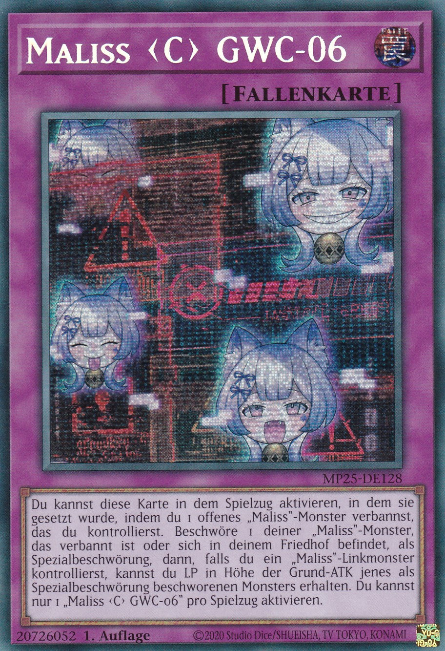 Maliss C GWC-06 – MP25-DE128 – Secret Rare – 1. Auflage – Deutsch – 2025 Mega-Pack Tin