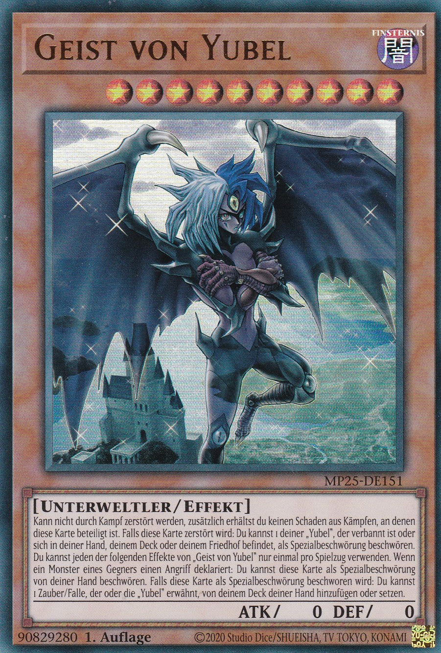 Geist von Yubel – MP25-DE151 – Ultra Rare – 1. Auflage – Deutsch – 2025 Mega-Pack Tin