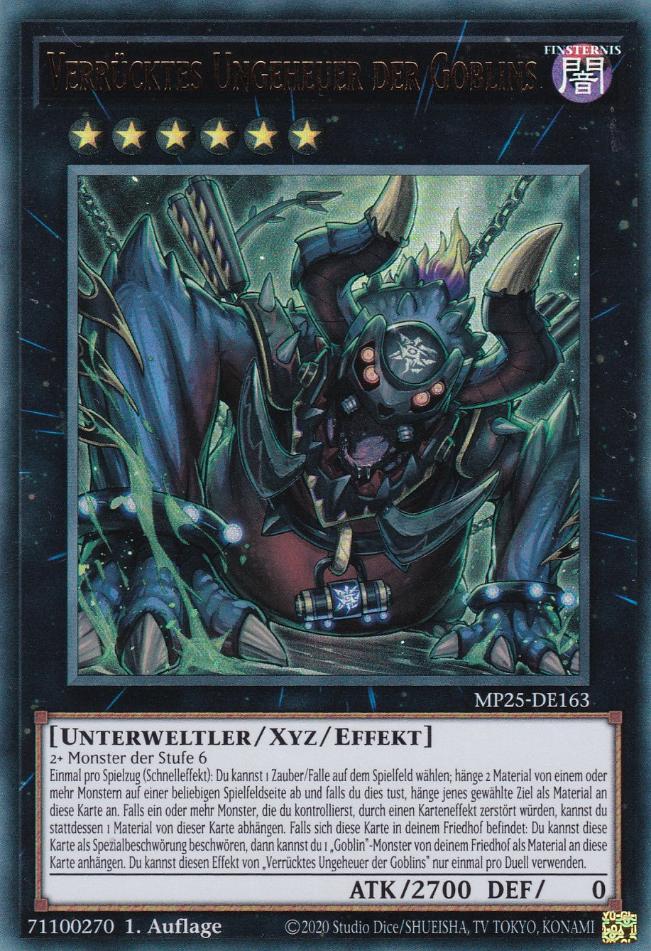 Verrücktes Ungeheuer der Goblins – MP25-DE163 – Ultra Rare – 1. Auflage – Deutsch – 2025 Mega-Pack Tin