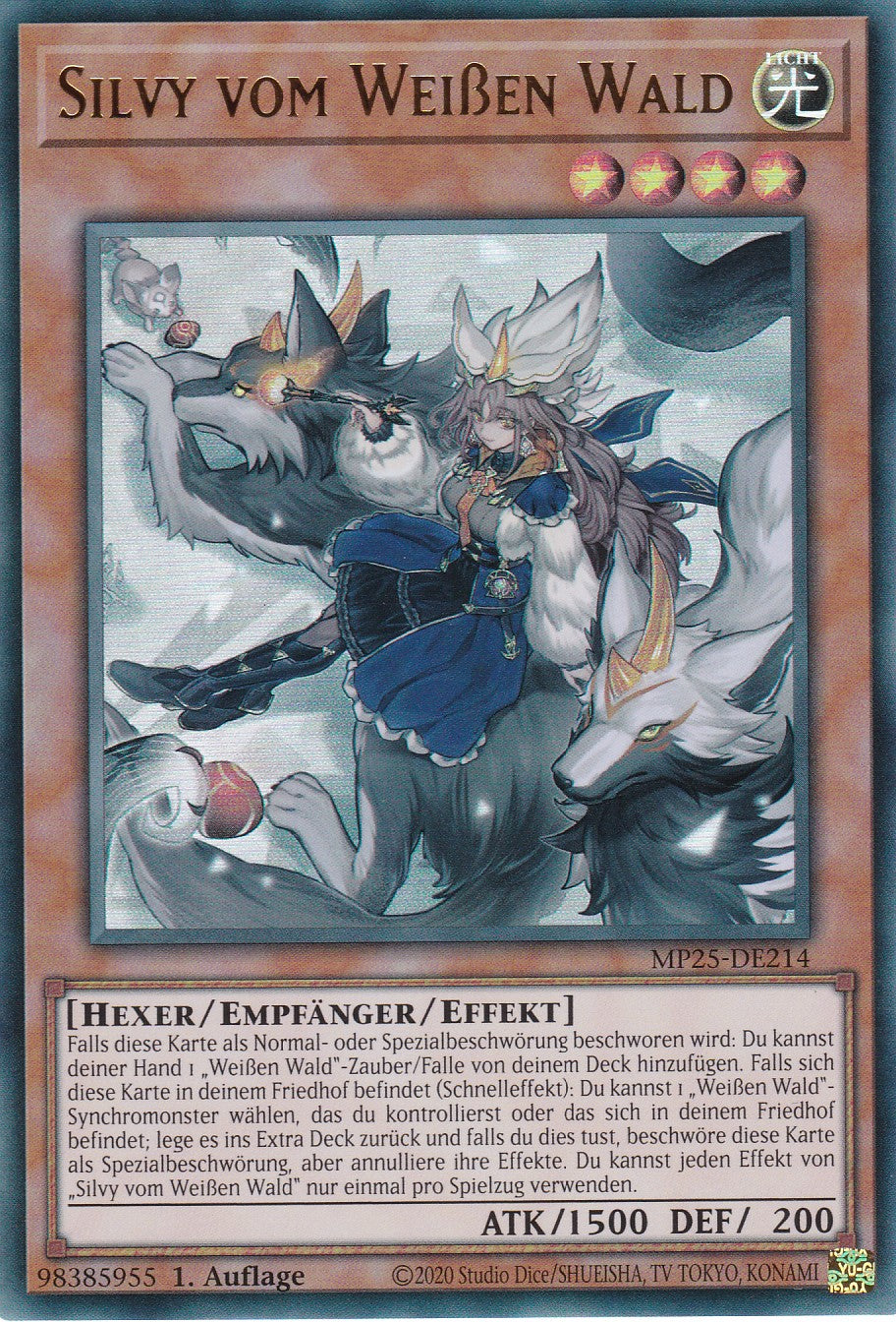 Silvy vom Weißen Wald – MP25-DE214 – Ultra Rare – 1. Auflage – Deutsch – 2025 Mega-Pack Tin