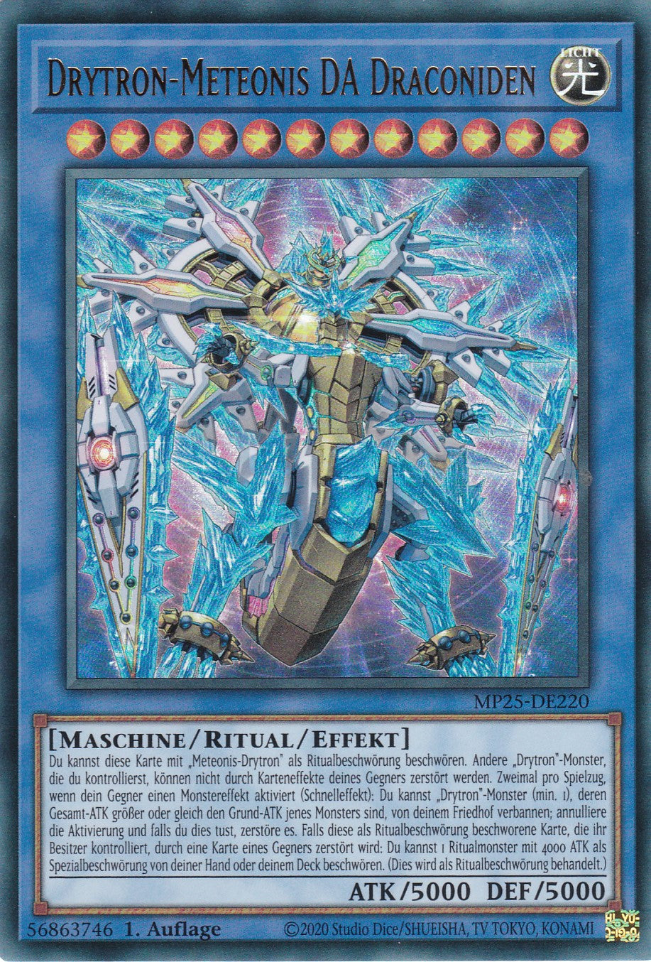 Drytron-Meteonis DA Draconiden – MP25-DE220 – Ultra Rare – 1. Auflage – Deutsch – 2025 Mega-Pack Tin