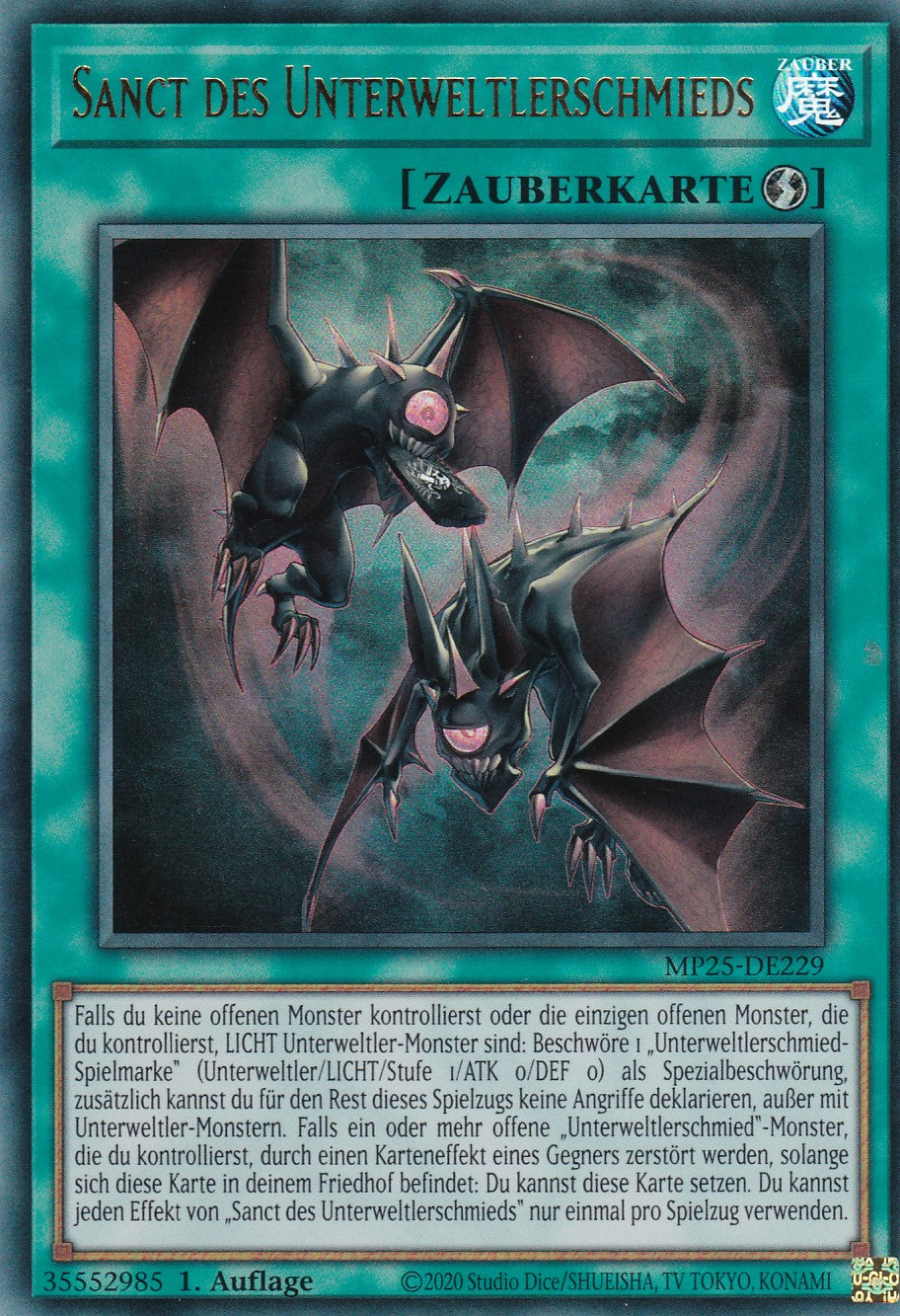 Sanct des Unterweltlerschmieds – MP25-DE229 – Ultra Rare – 1. Auflage – Deutsch – 2025 Mega-Pack Tin